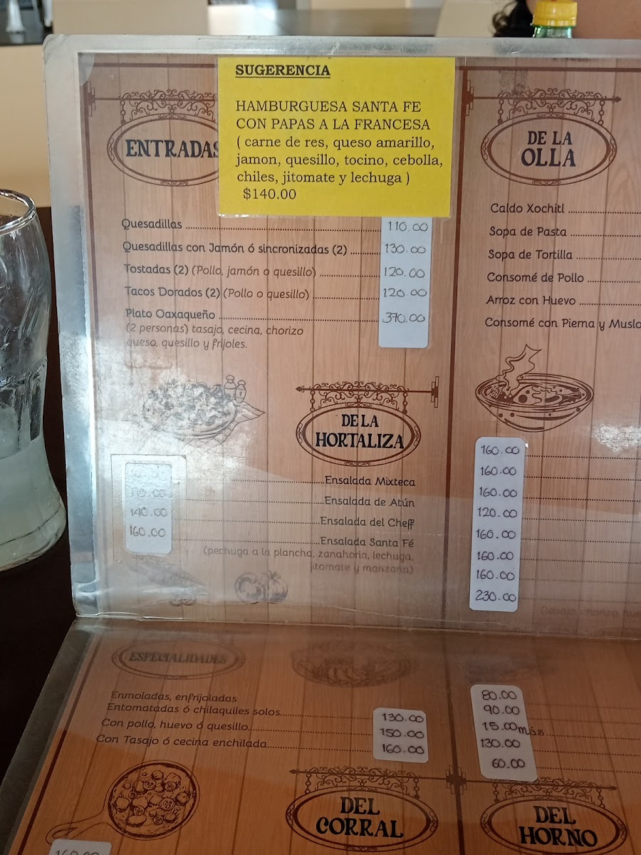 Cafe Santa Fe Menu - Image 2